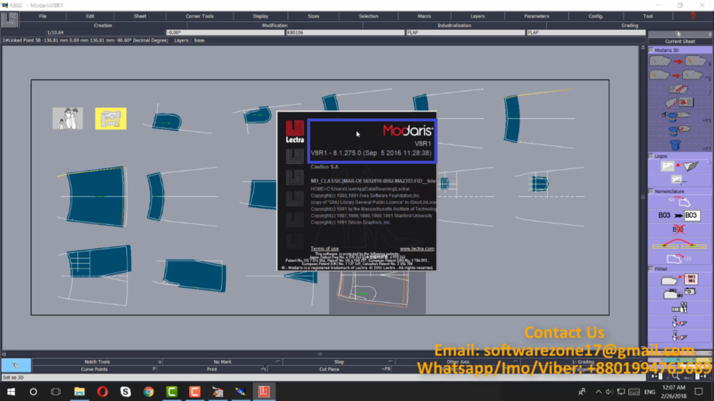 Lectra ModarisV8R1 & Diamino Fashion V6R2sp9 !! Full Tutorial 100% ...