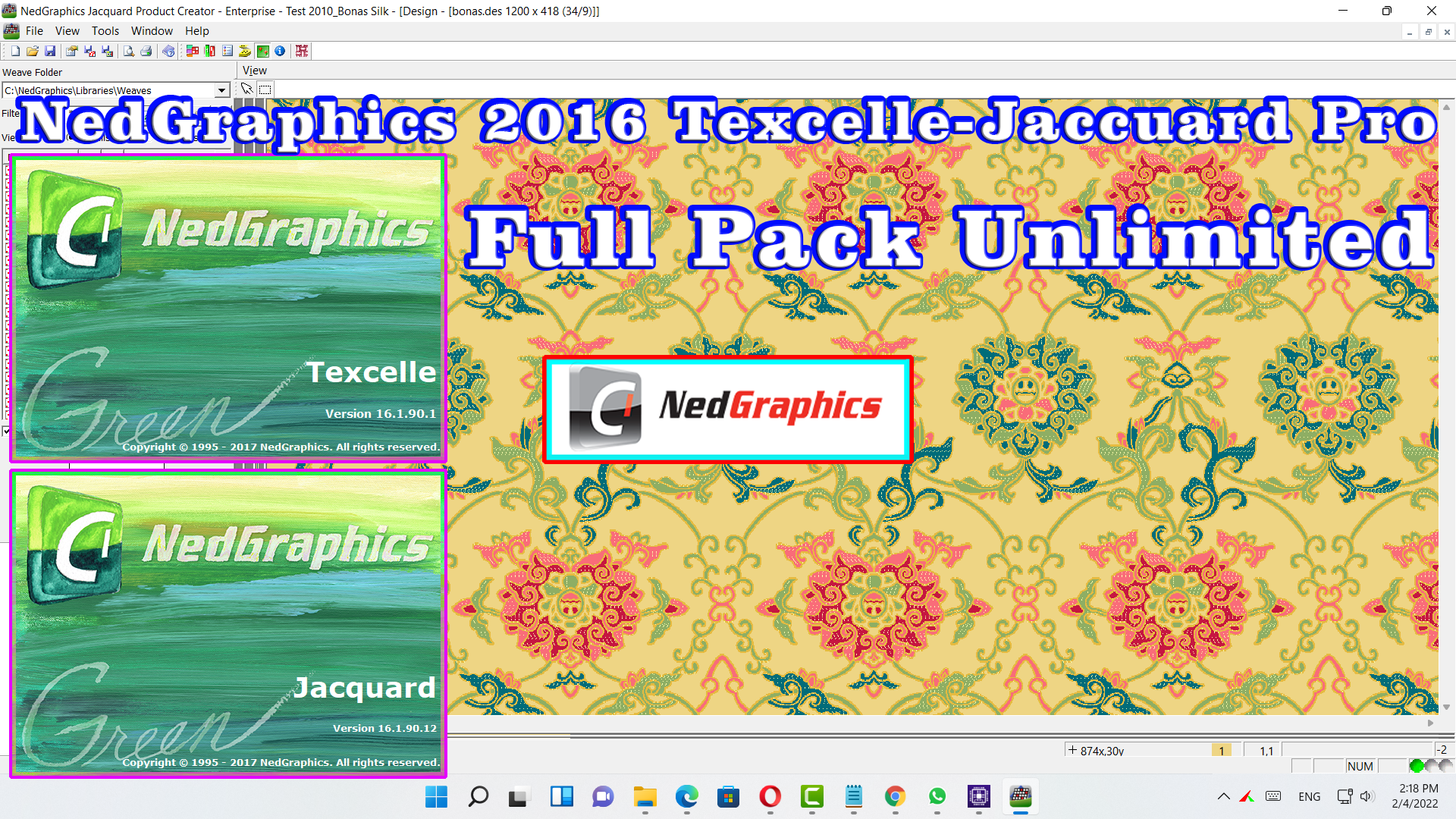 NedGraphics 2016 Texcelle - Jacquard Pro