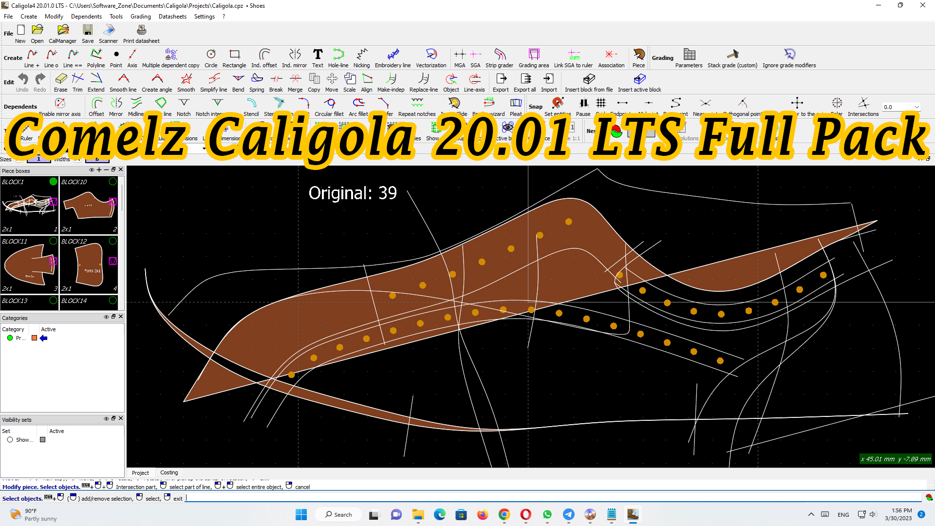 Comelz CALIGOLA 2020 Build 20.01.0 With CalCon Leather industry CAD